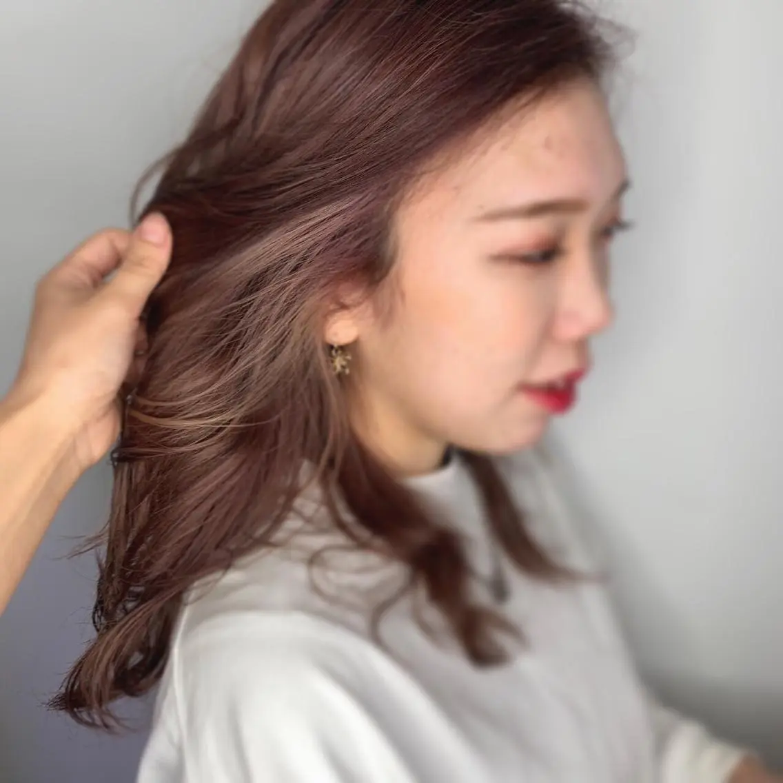 カラー ブリーチ hina☺︎ 髪質改善/ストレートのヘアスタイル