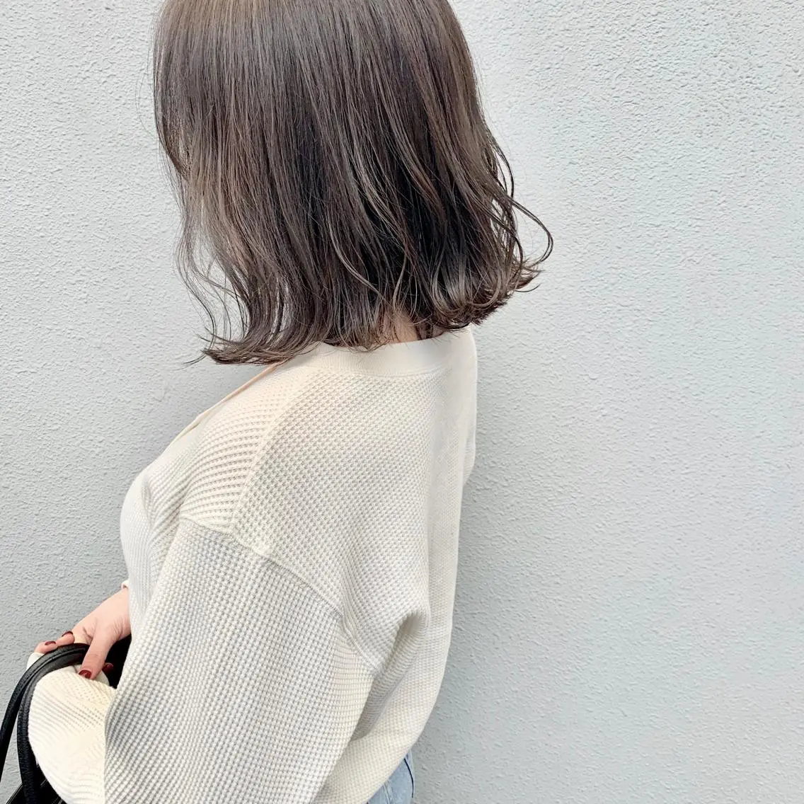 ミディアム カラー ヤスドミ ケイスケのヘアスタイル