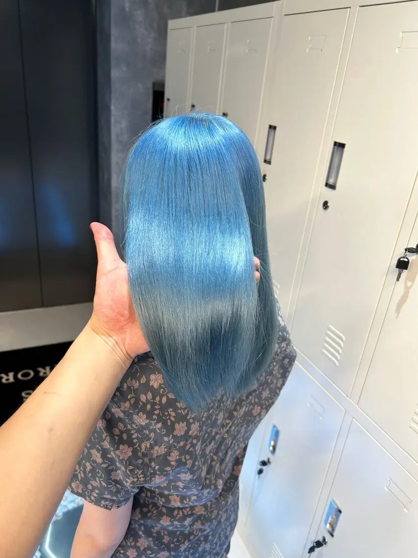 セミロング ヘアカラー トリートメント ✨メンズ特化& ブリーチ特化Ryuのヘアスタイル