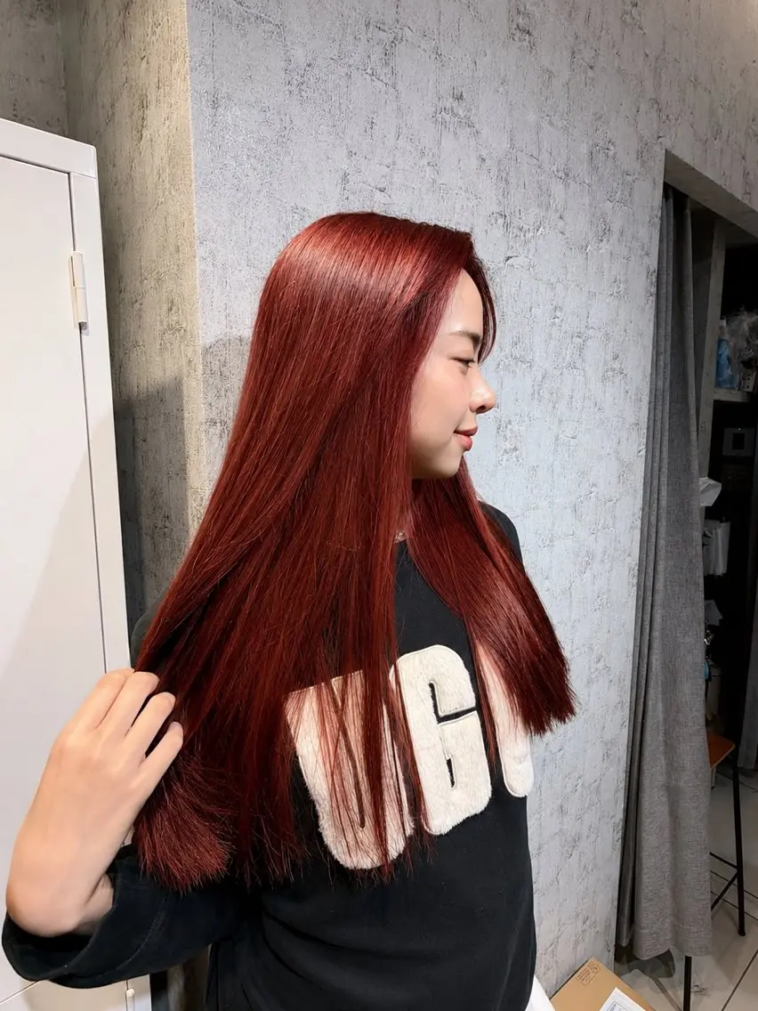 ロング カラー ヘアカラー 🫧❤️暖色艶カラ ー❤️🫧Kyaraのヘアスタイル
