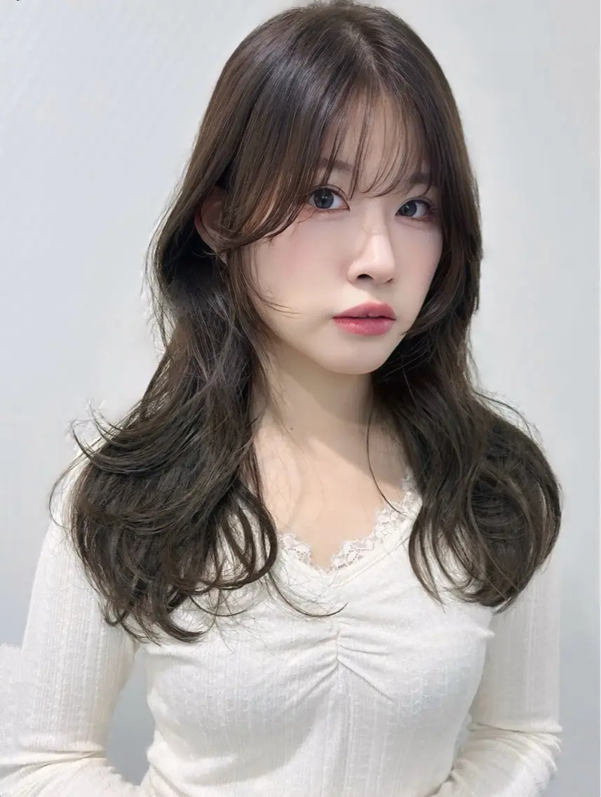 ロング カラー 佐々木 彩花のヘアスタイル