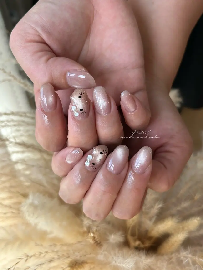 ネイル AERA nail shino🐱⸝꙳のネイルデザイン