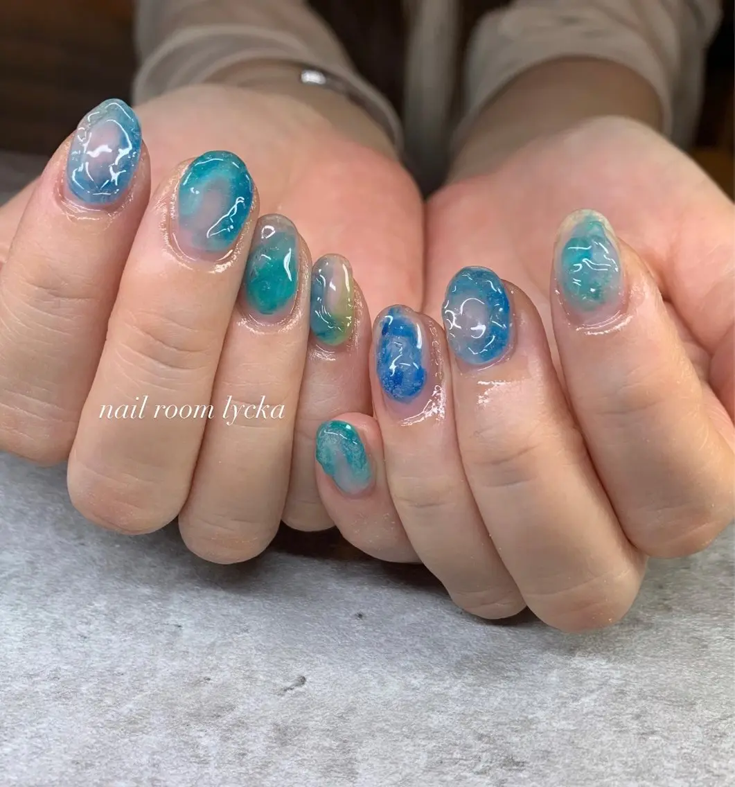 ネイル ネイルルームリッカ 𝐦𝐚𝐲𝐮のネイルデザイン