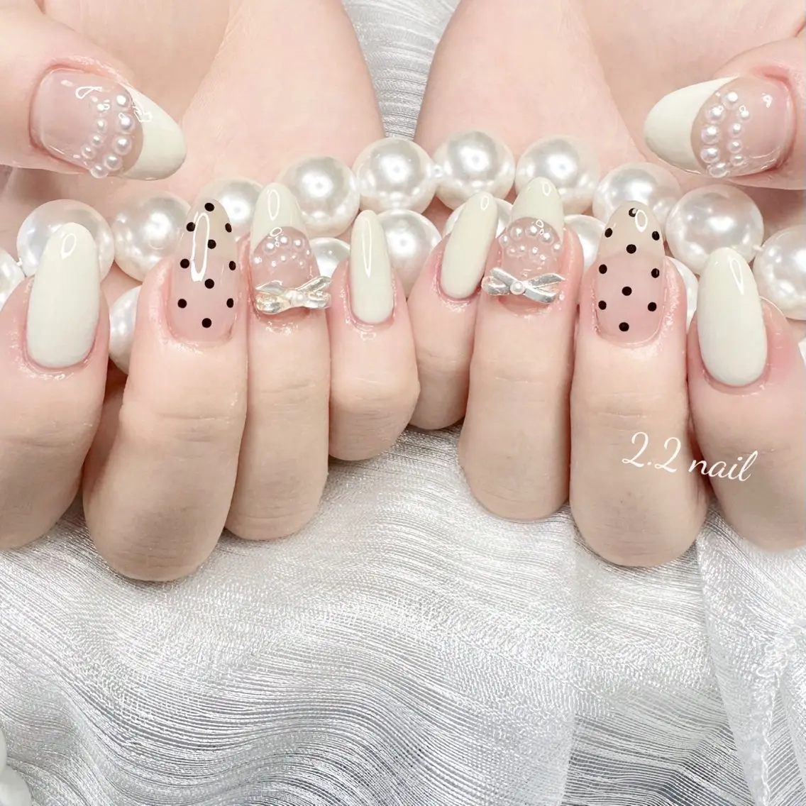 ネイル ハンドネイル 🍒Luvia ワンホンネイルのネイルデザイン