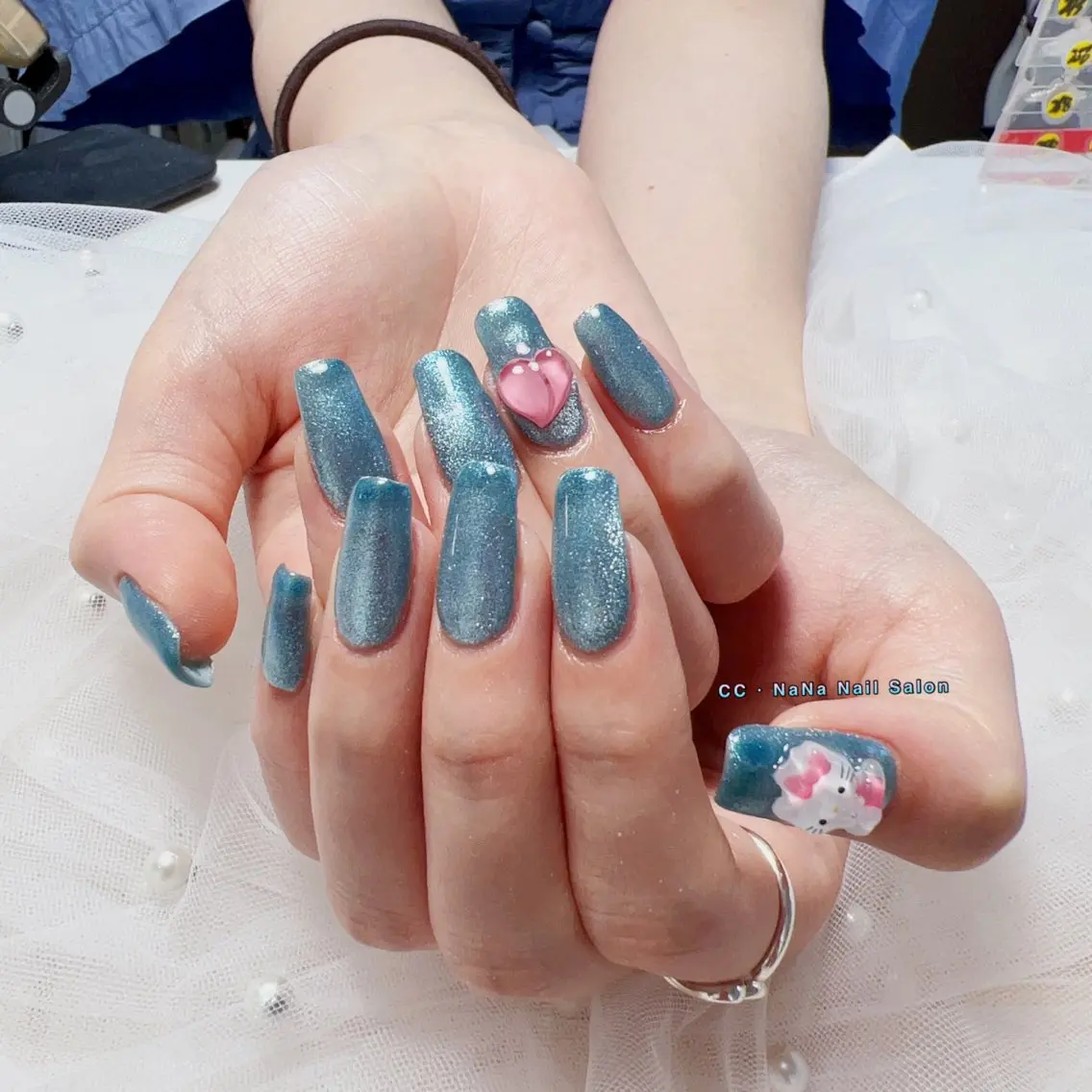 ネイル ハンドネイル 💎CC・NaNa 韓国風ネイル🌙Cのネイルデザイン
