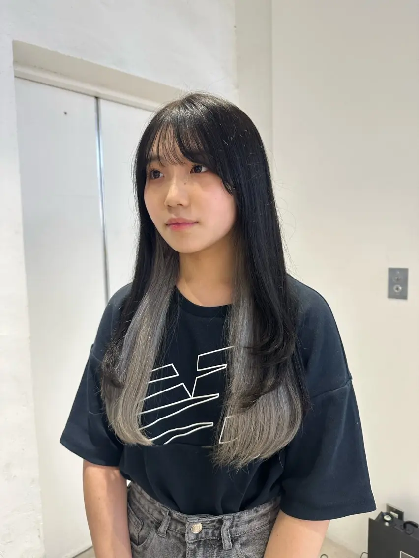 ロング ヘアカラー 韓国ヘアメンズ・レデ ィース特化ミクのヘアスタイル