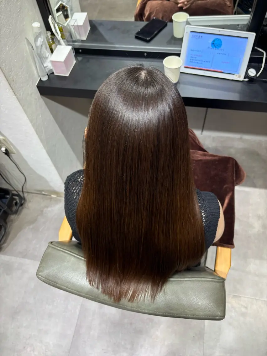 ロング トリートメント 縮毛矯正 トリートメント 縮毛矯正/髪質改善 /野苅家のヘアスタイル