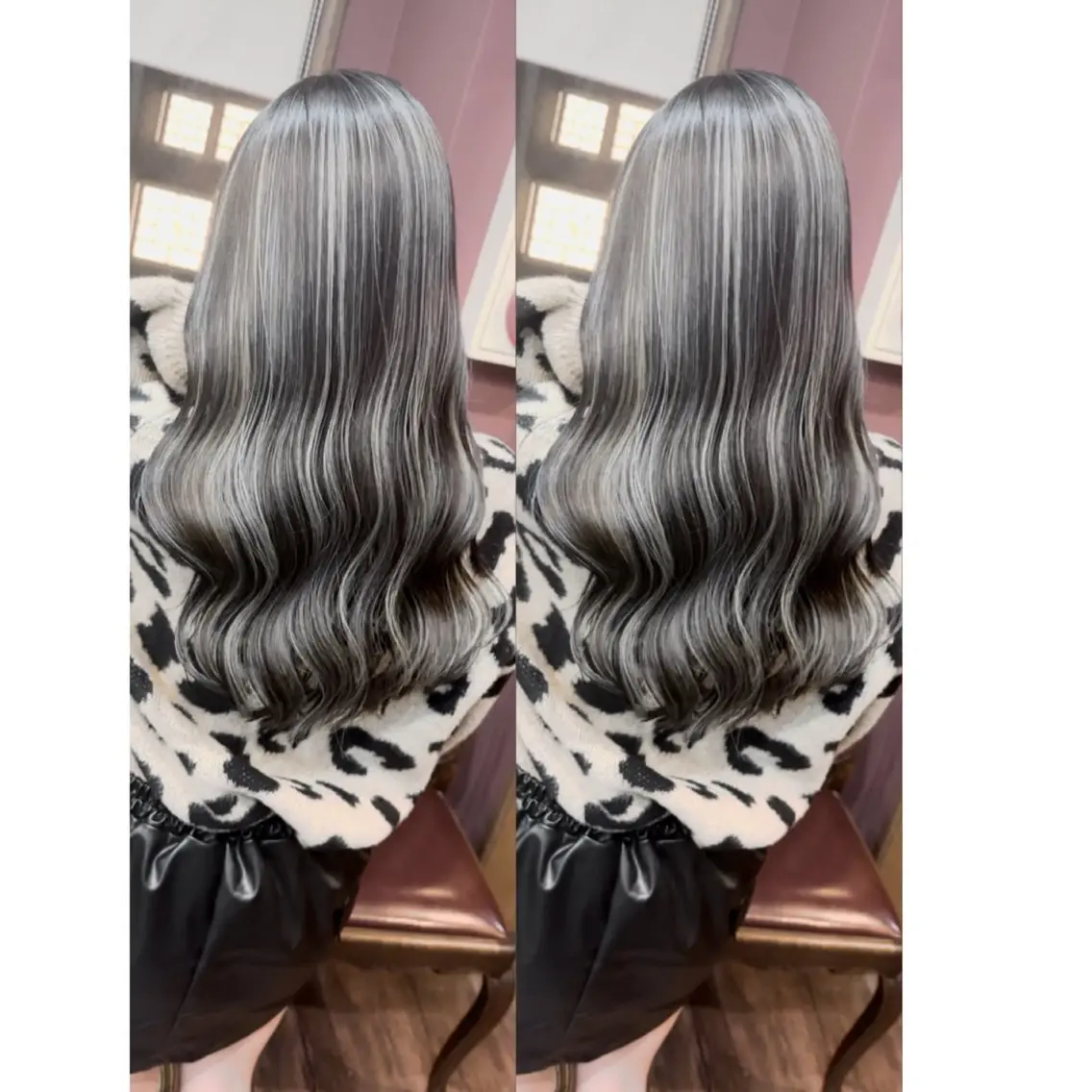 ロング カラー バレイヤージュ レイヤーカット カット ヘアカラー トリートメント 石井辰功也 フリーランス美容師のヘアスタイル
