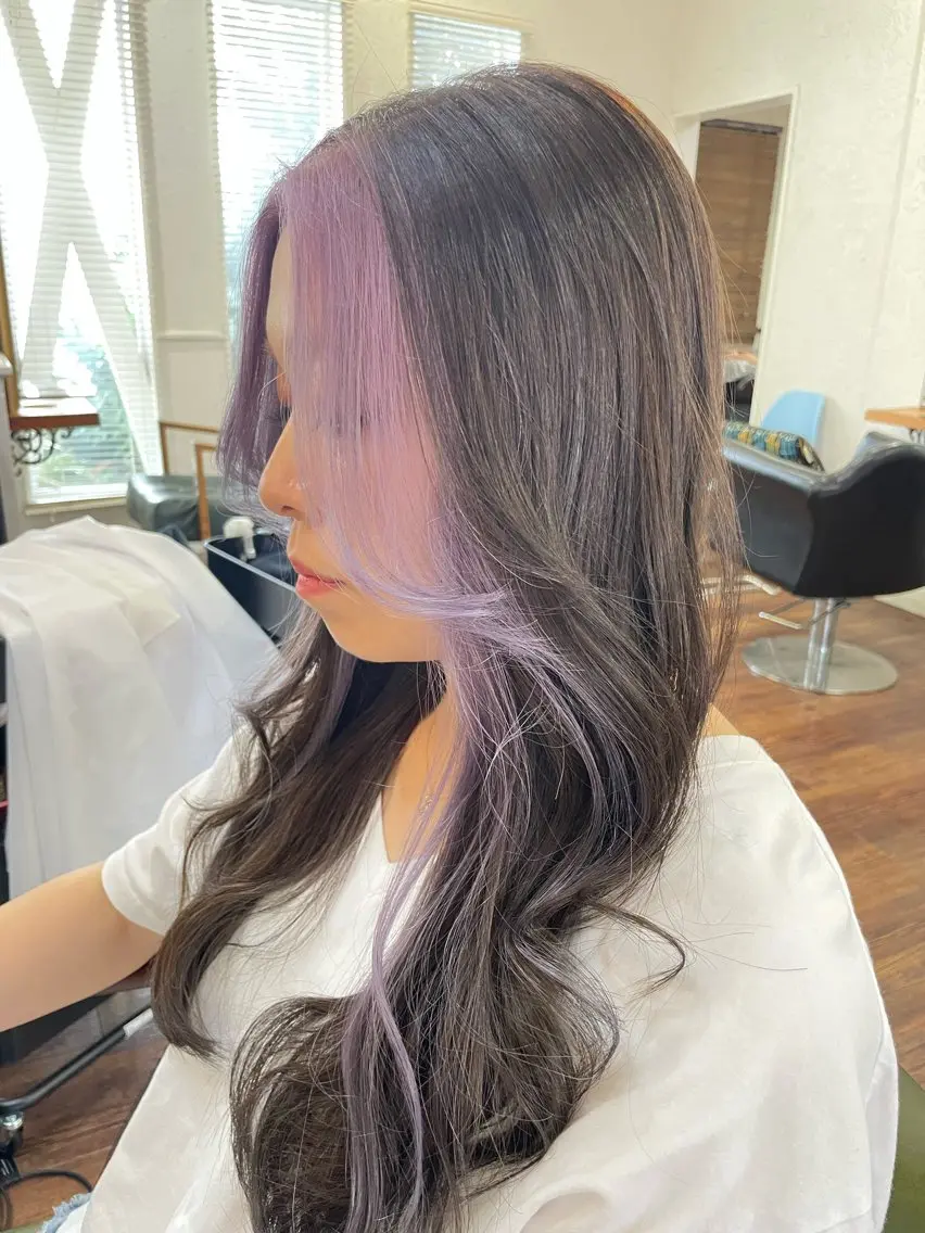 ロング ヘアカラー 下林 雅明のヘアスタイル