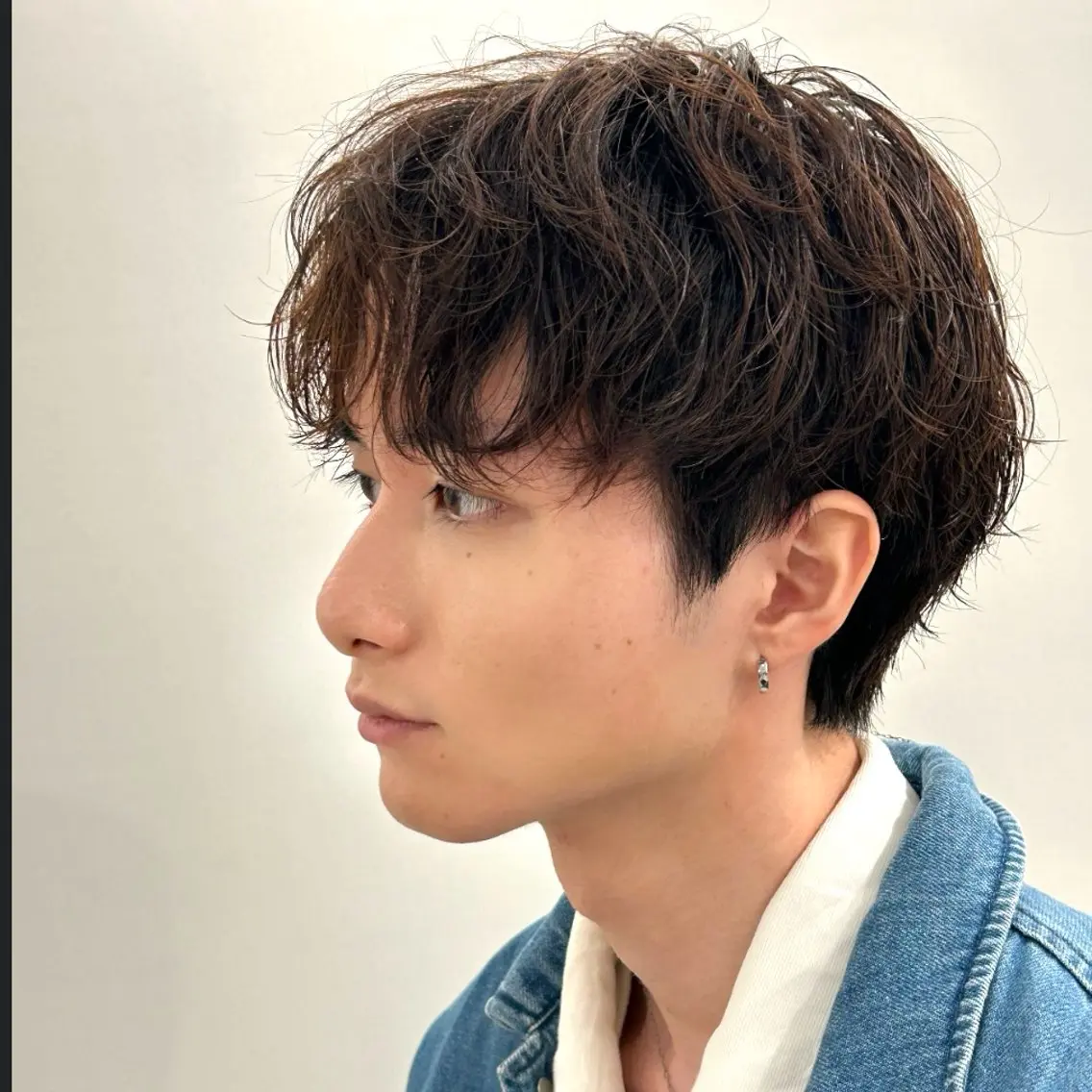 ショート パーマ メンズ メンズパーマ リベイルけんた モデル募集のヘアスタイル