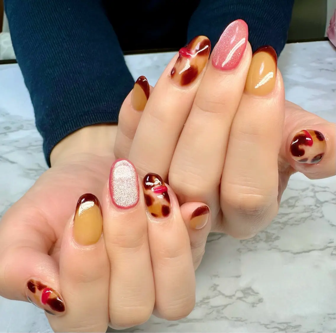 ネイル アートネイル オーロラネイル マグネットネイル ミラーネイル ニュアンスネイル Mai’s nailのネイルデザイン