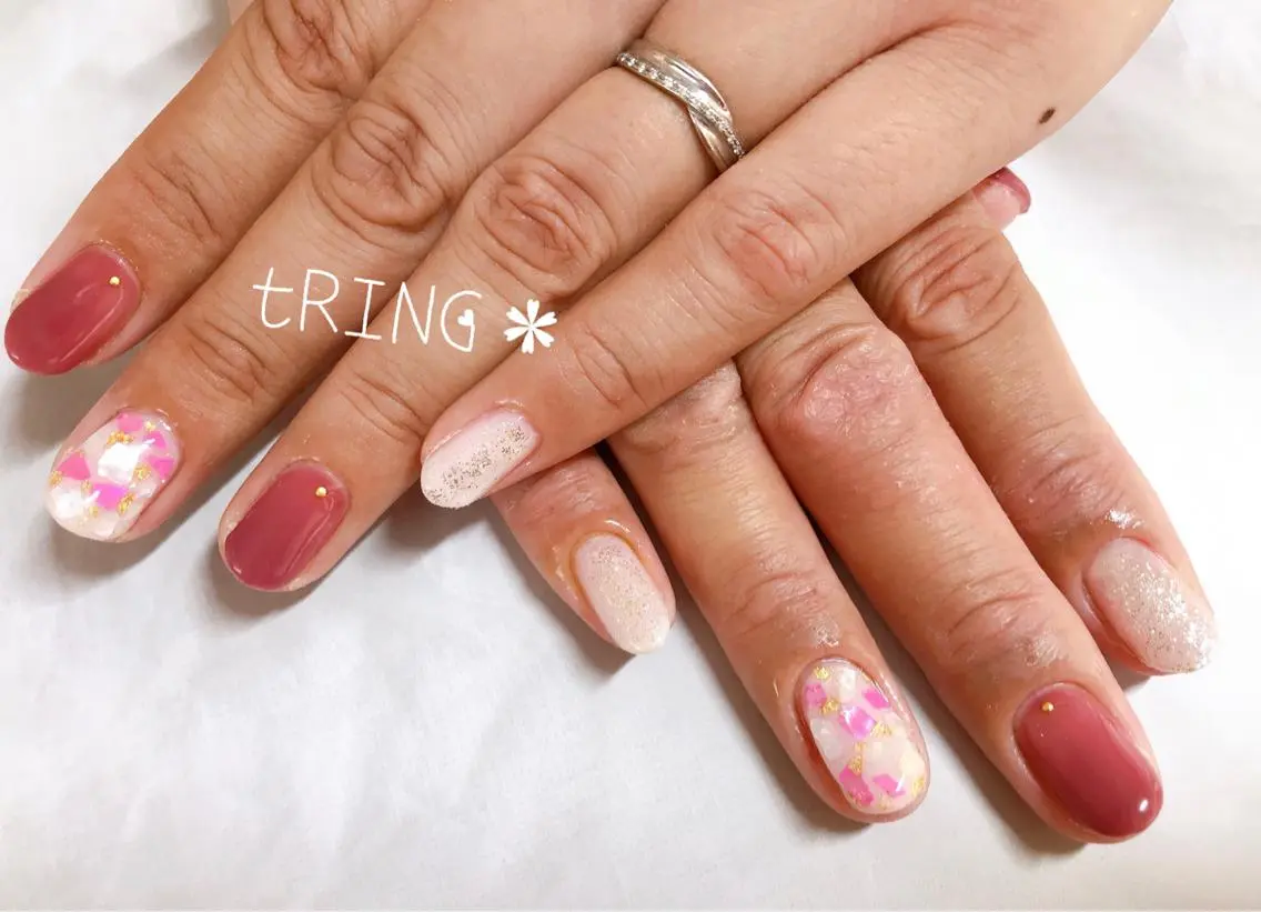 ネイル ハンドネイル tRING＊ しいの木台のネイルデザイン