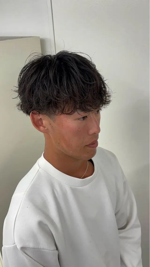 ショート パーマ メンズ カット パーマ 名古屋メンズパーマ /松井生のヘアスタイル