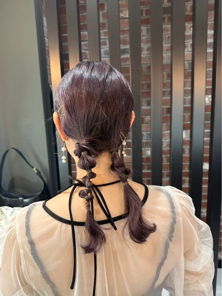 セミロング ヘアアレンジ 🌷nanase🌷 gally hairのヘアスタイル