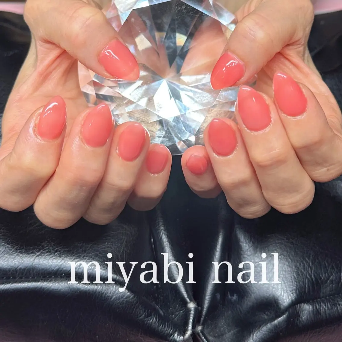ネイル 持ち込み オフィスネイル ワンカラーネイル シンプルネイル ハンドネイル miyabi nail 桂川駅近くのネイルデザイン