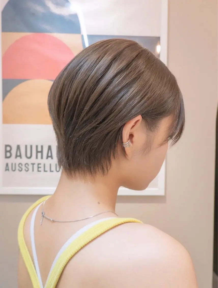 ショート カラー ヘアカラー 菊地 唯斗のヘアスタイル