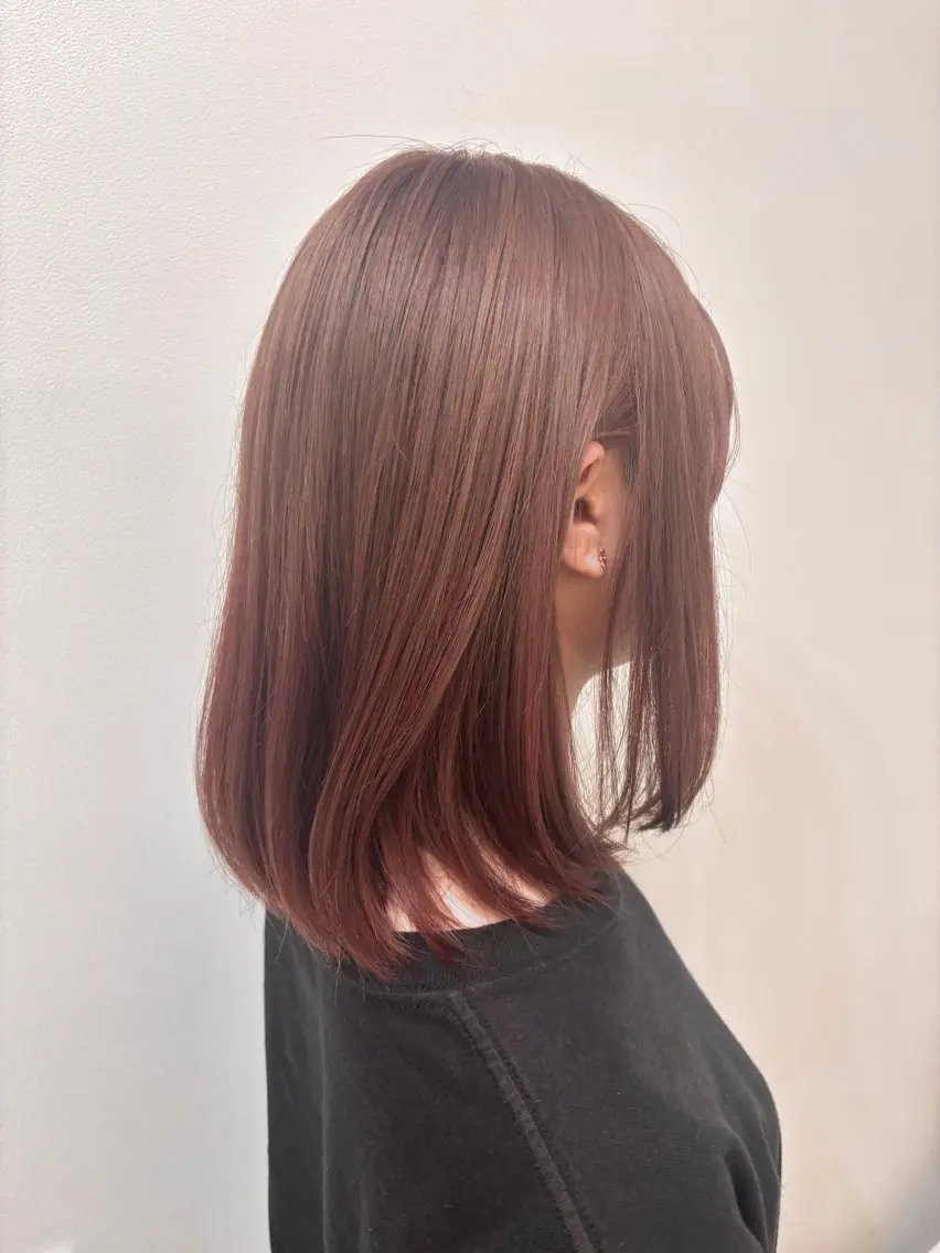 カラー ベージュカラー カット ヘアカラー トリートメント 髙木 藍紗のヘアスタイル