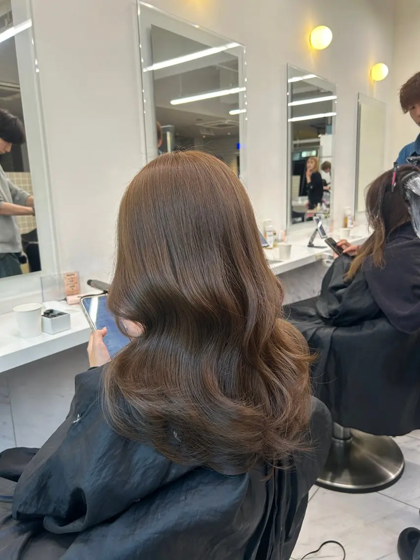 カラー カット ヘアカラー トリートメント ヘッドスパ ヘアセット 🥯縮毛/レイヤー/ ベージュヘア🥯のヘアスタイル