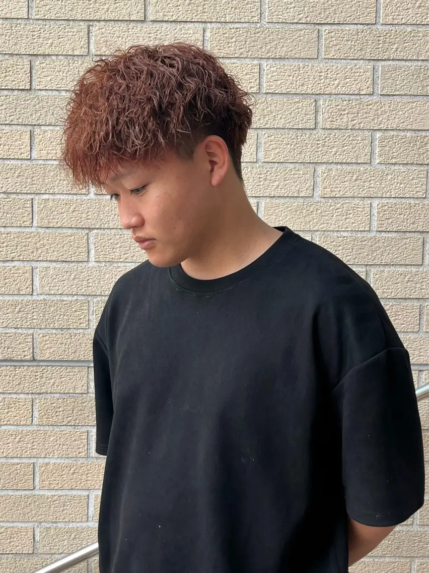 パーマ メンズ カット パーマ 福井 大翔のヘアスタイル
