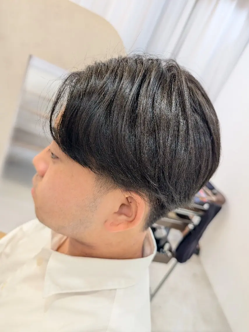 メンズカット+曲がる縮毛矯正の写真