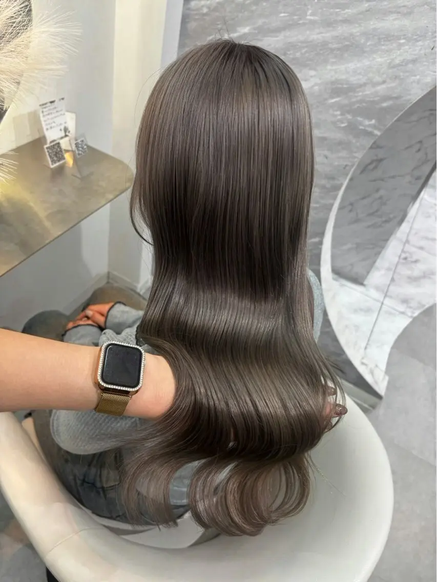 ロング ロング 庄司蒼麻 艶カラー/モデル募集のヘアスタイル