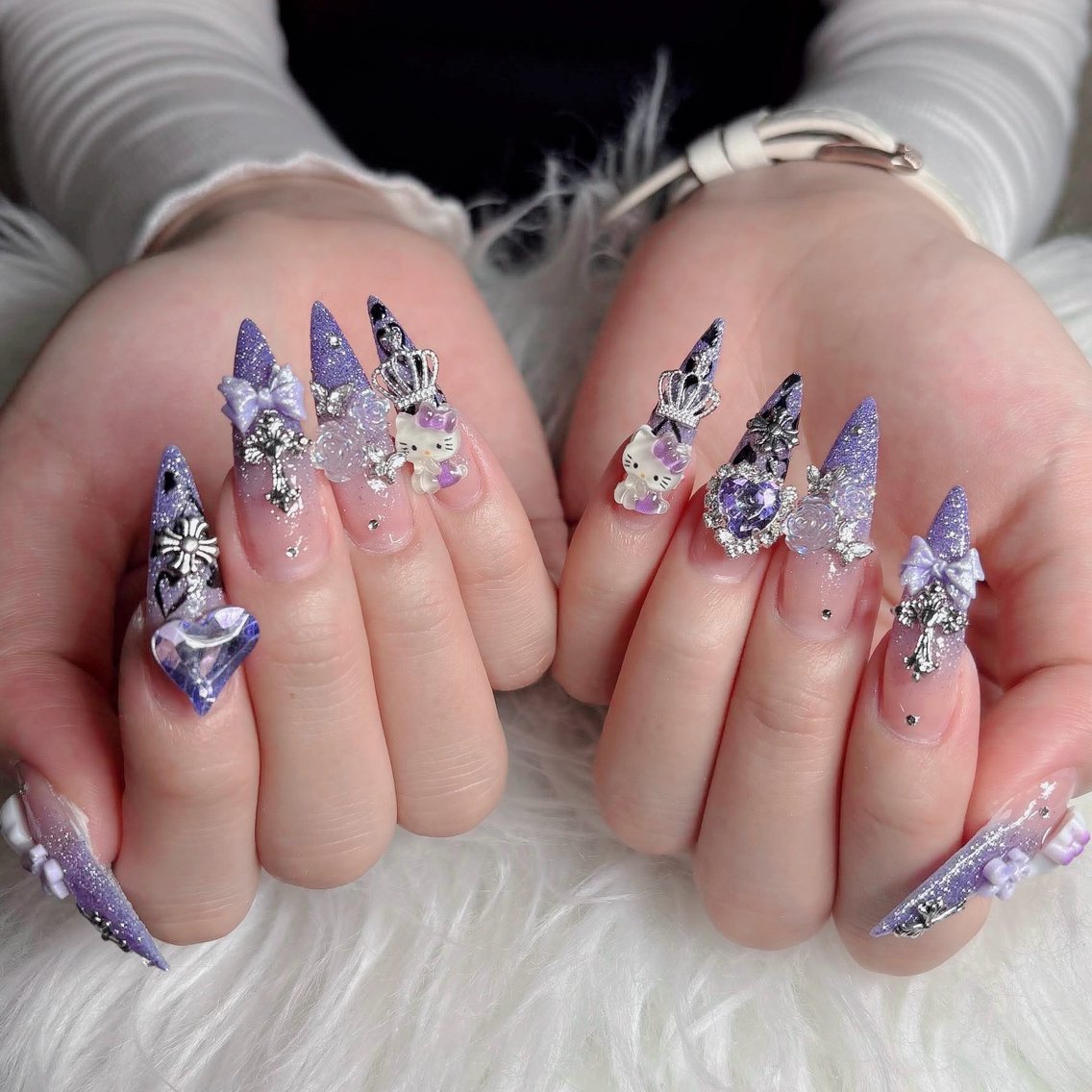 ネイル フットネイル フレンチネイル グラデーション 韓国ネイル ロングネイル ハンドネイル Hani Nail Salonのネイルデザイン