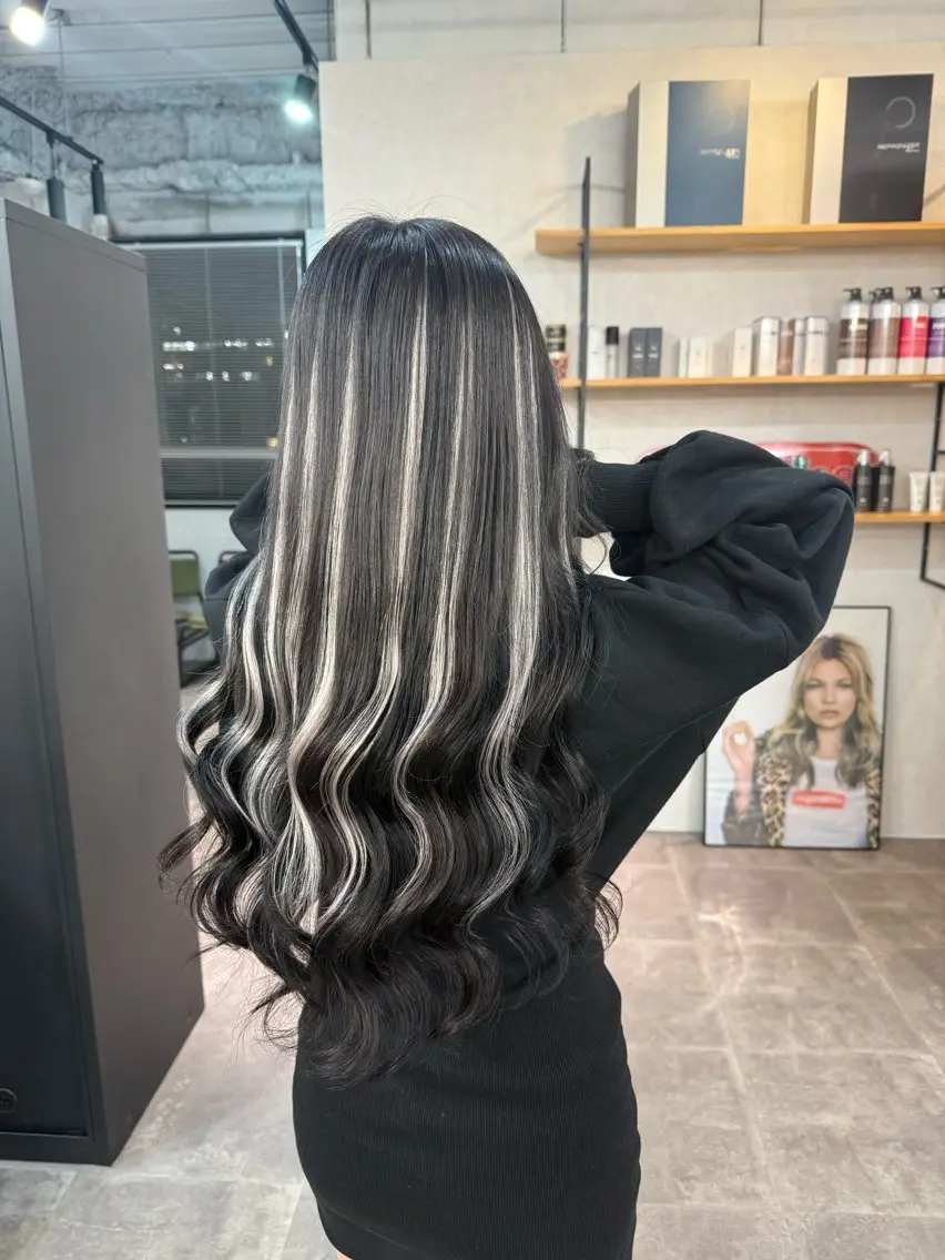 ロング エクステ ハイライト Yume ♡のヘアスタイル