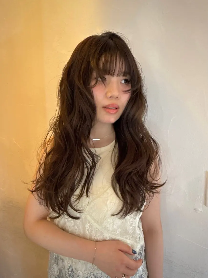 ロング レイヤーカット 似合わせカット カット ヘアカラー 赤瀬川 希咲のヘアスタイル