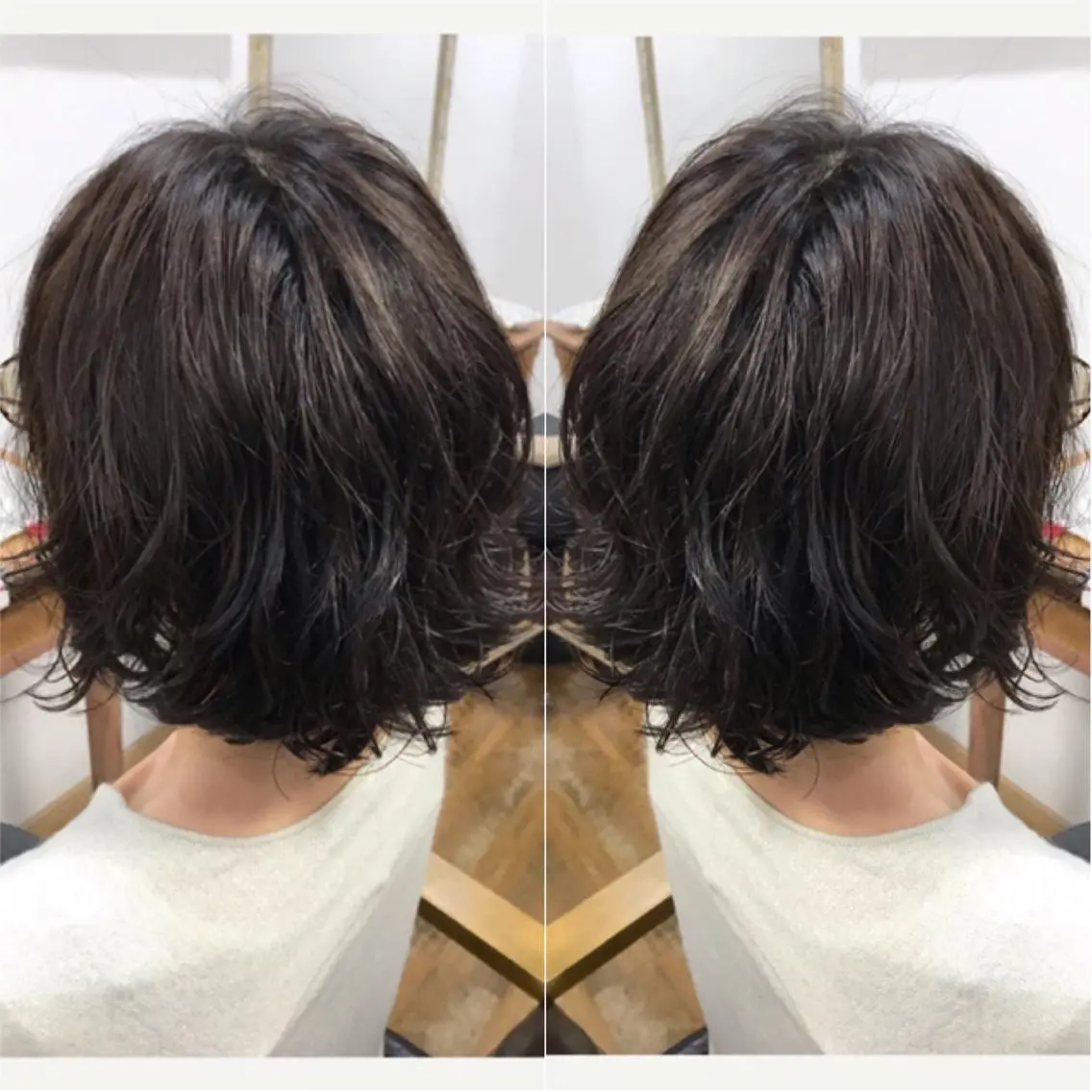 ミディアム パーマ ミディアムパーマ yui .のヘアスタイル