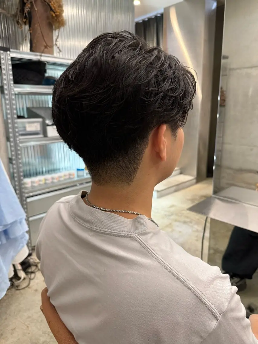 パーマ メンズ カット パーマ SLOW🫧 ルナ🫧のヘアスタイル