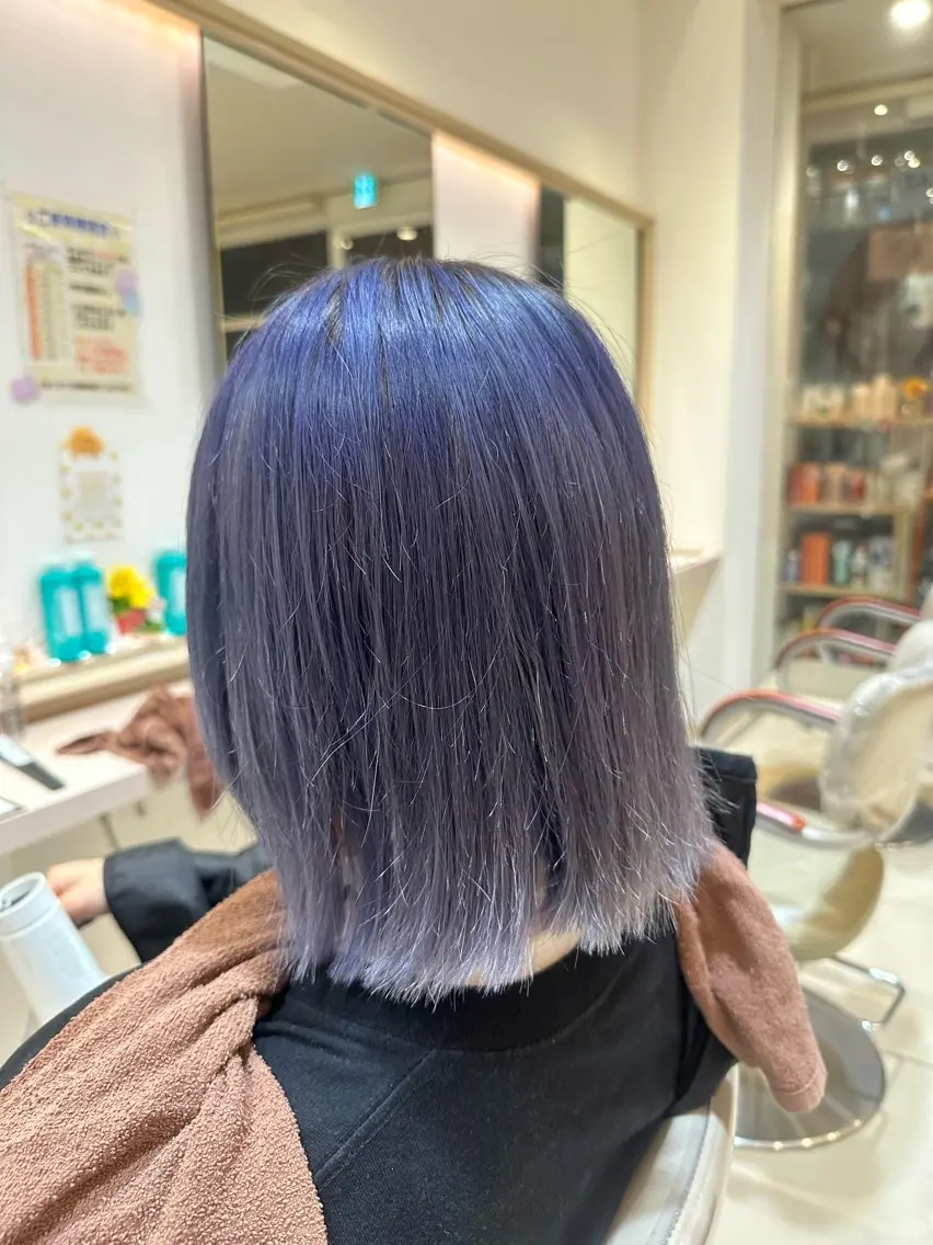 ショート カラー ブリーチ ハイトーンカラー ｟羽エクステ｠ スズキのヘアスタイル