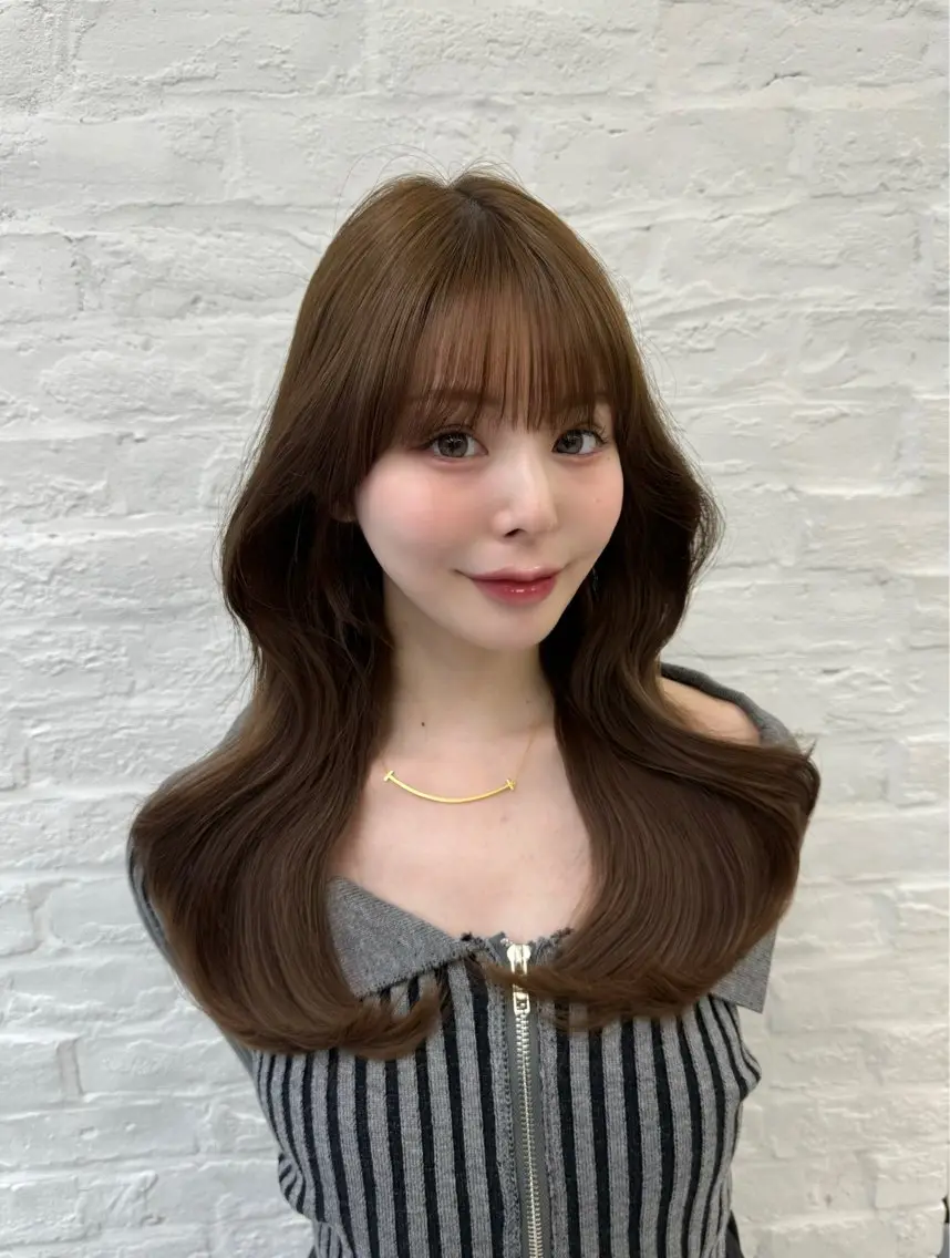 セミロング 映える顔まわり/前髪 特化 💗 ユキマのヘアスタイル
