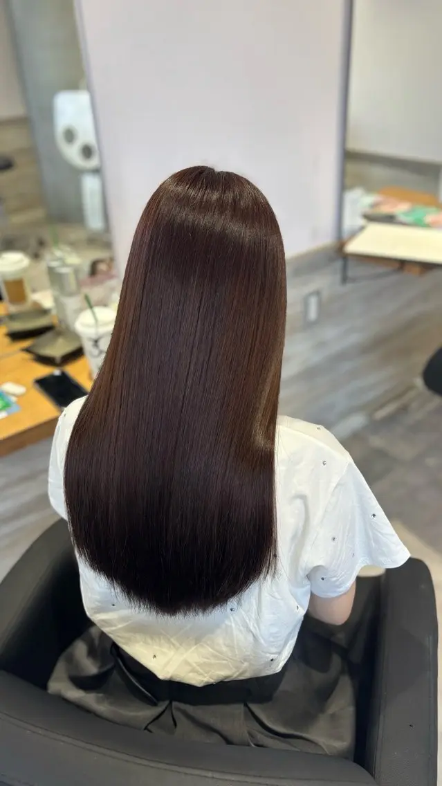 ロング カラー カット ヘアカラー トリートメント 透明感カラー✨ Marin♡のヘアスタイル