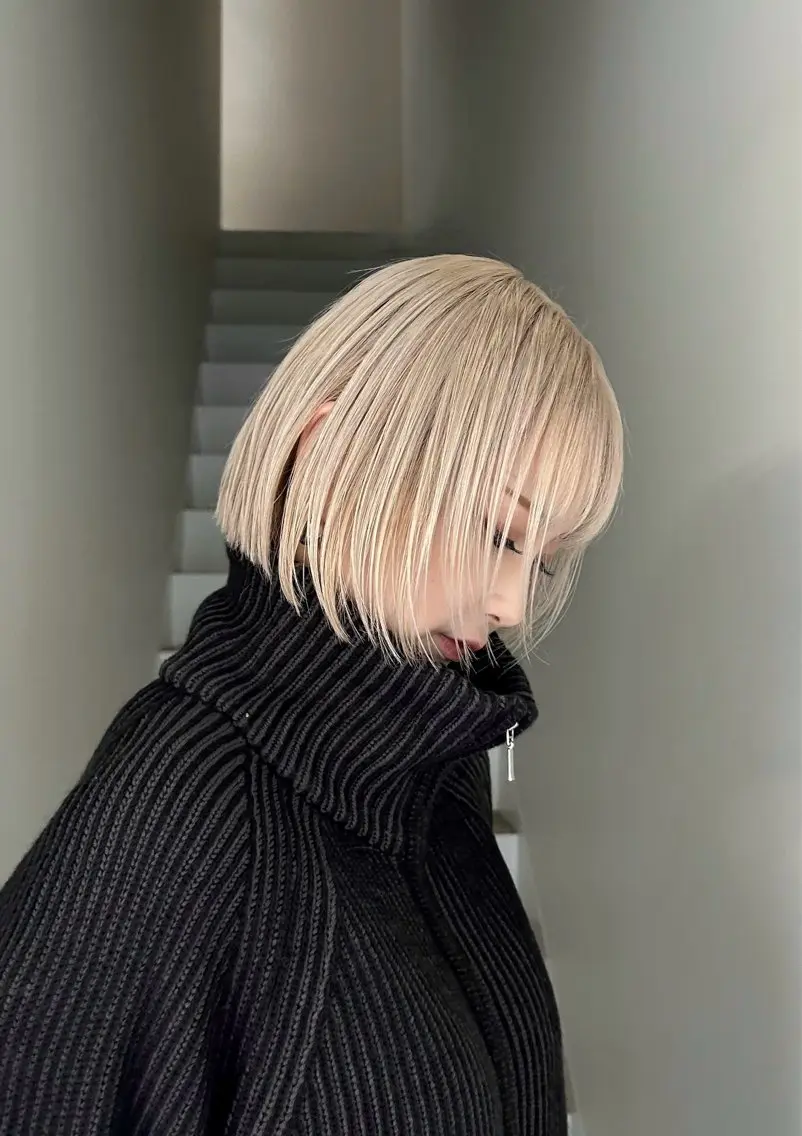 ミディアム カット 松原 朱里のヘアスタイル