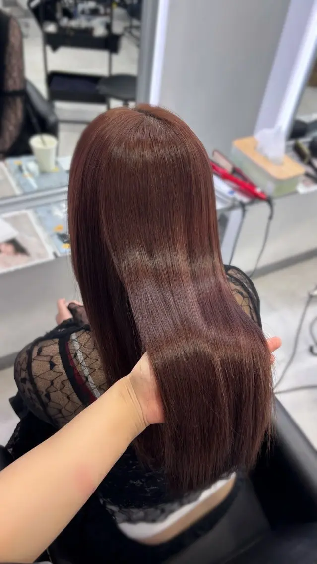 縮毛矯正 あやか/心斎橋/ カラーモデル募集中のヘアスタイル
