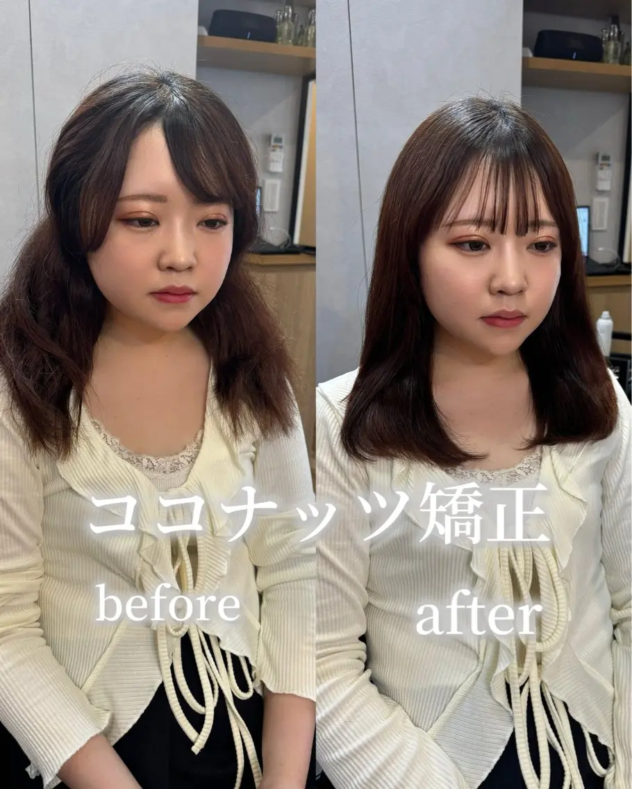 ロング 髪質改善 似合わせカット 縮毛矯正 トリートメント 吉祥寺プルエクステ 🌟Hiraiのヘアスタイル
