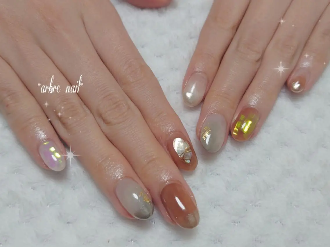 ネイル ✯.。 arbre nail 。✯.のネイルデザイン