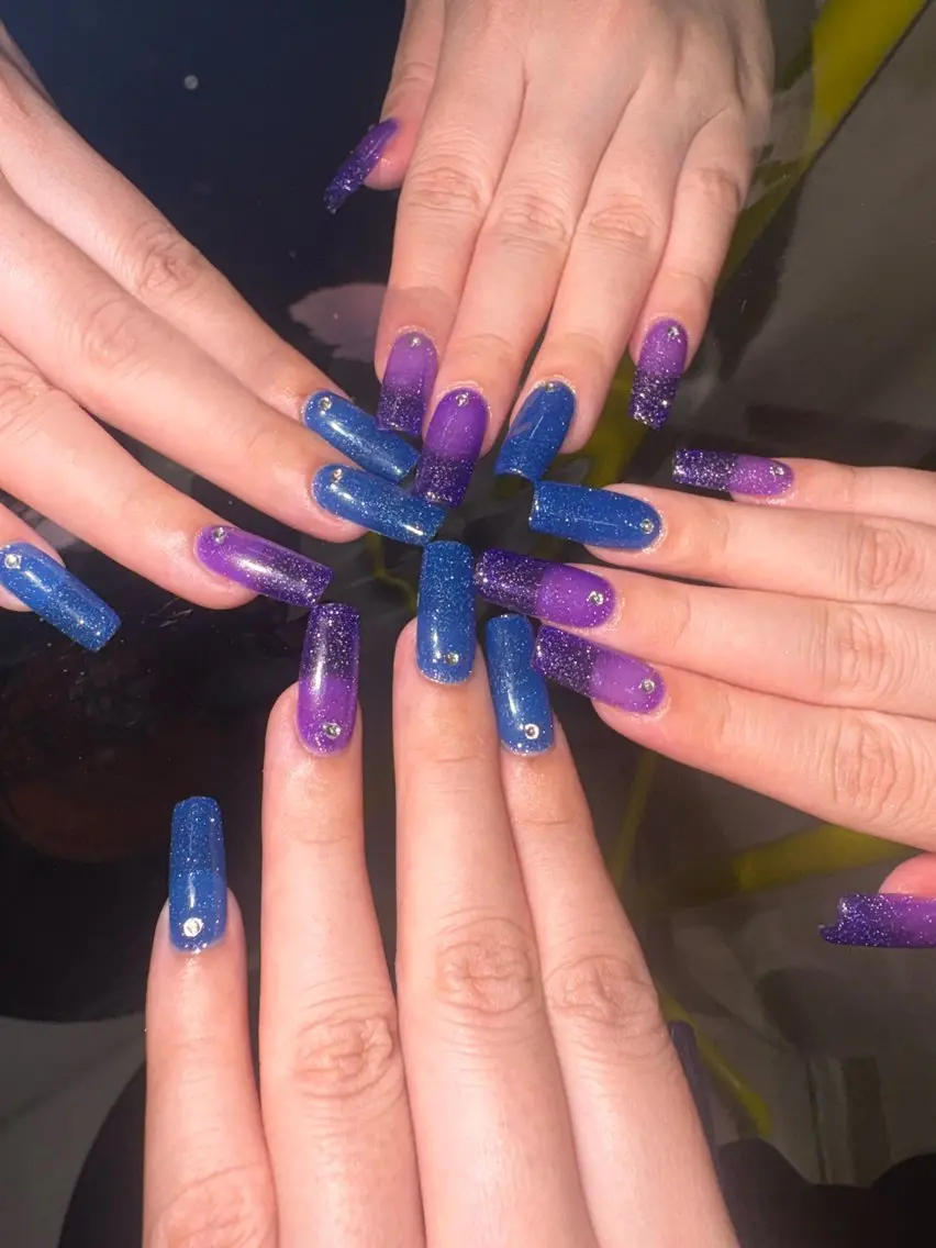 ネイル ハンドネイル 33nail✴️栄 スミレ❇️Gel-xのネイルデザイン