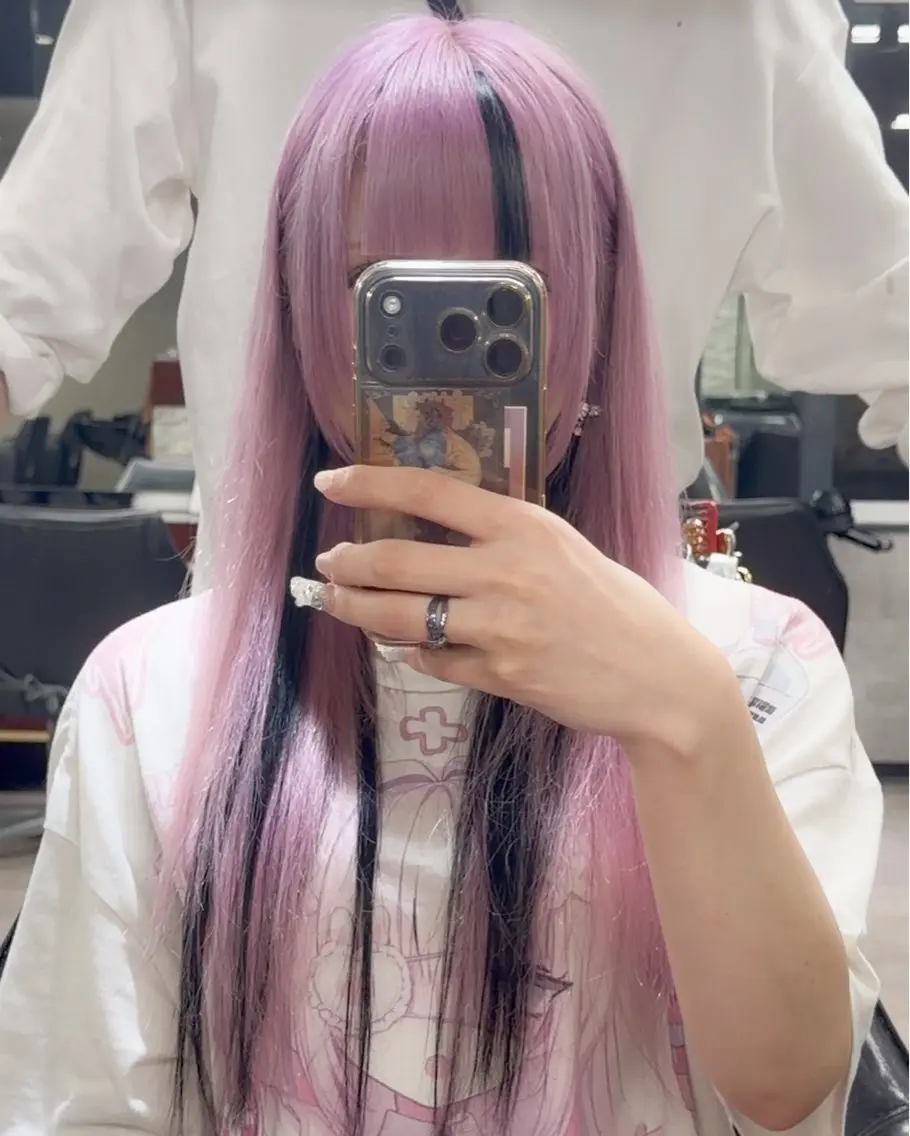 ロング カラー カット ヘアカラー トリートメント エクステ ハイトーンエクステ 🎩カズキ🎩のヘアスタイル