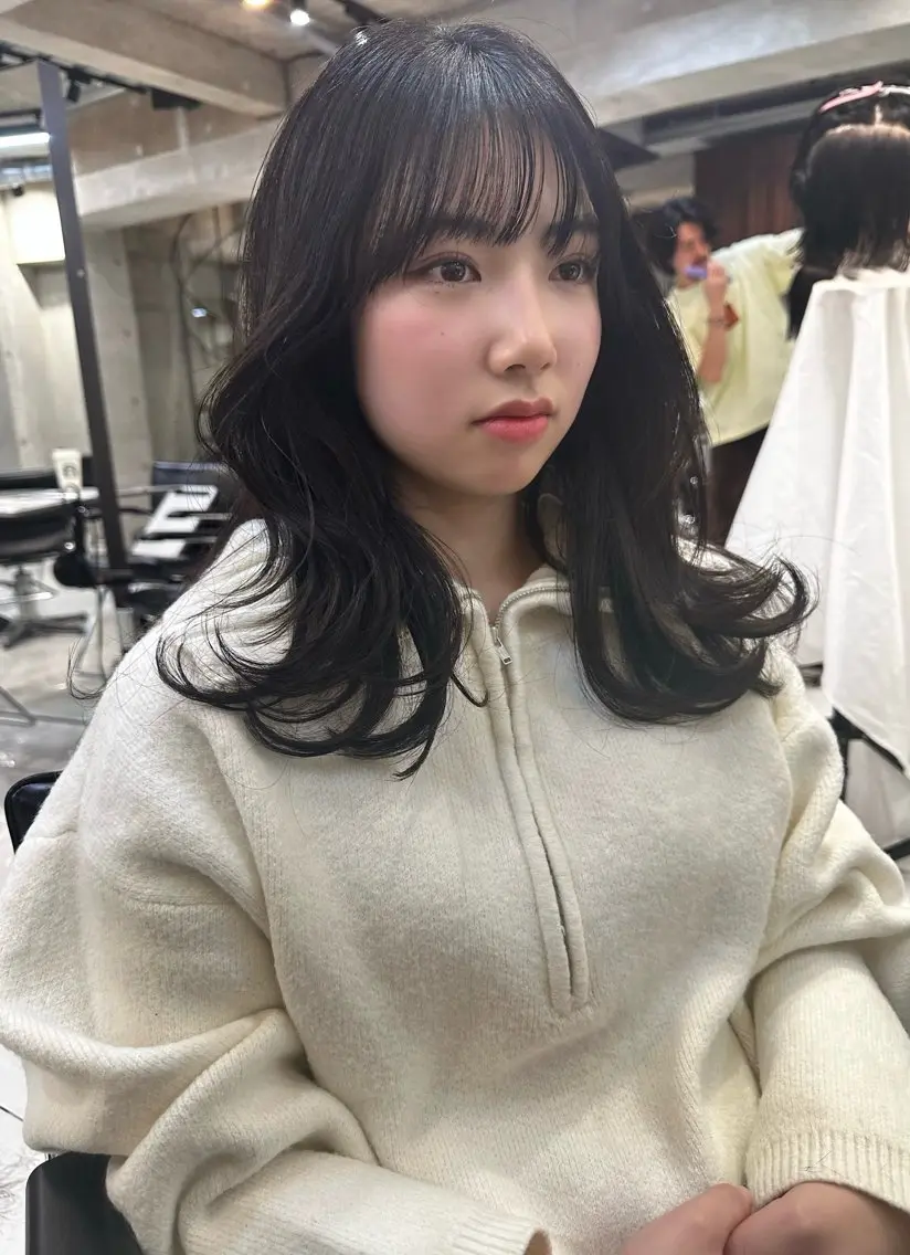 ロング レイヤーカット SIGN店長中村 レイヤーカット募集のヘアスタイル