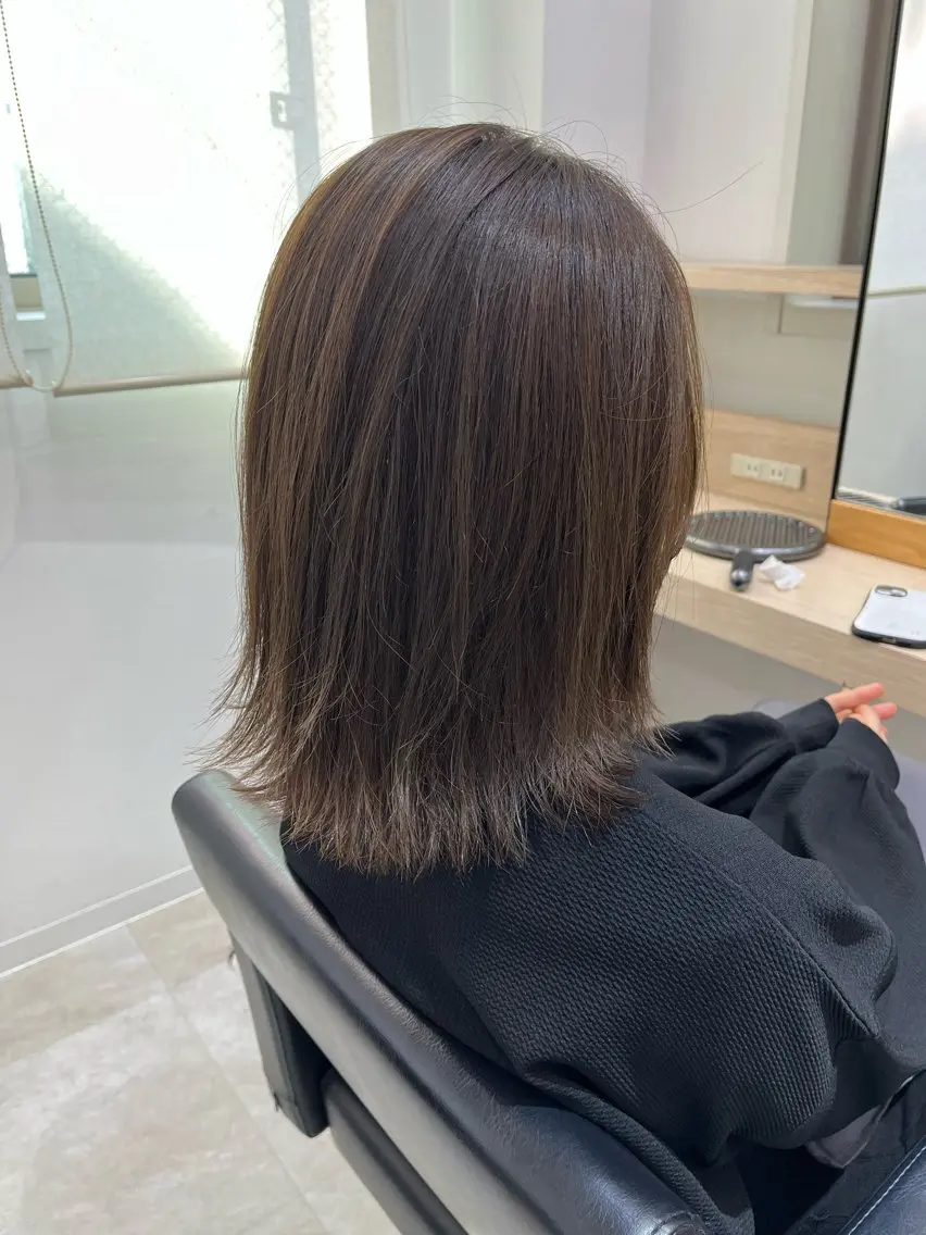 ロング カット ヘアカラー トリートメント 【ニュアンスカラー・ 髪質改善】スズキカナのヘアスタイル