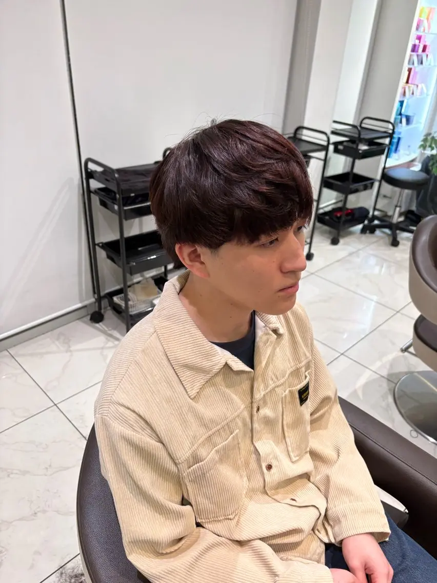 カラー メンズ keany錦糸町 ハセベユウのヘアスタイル