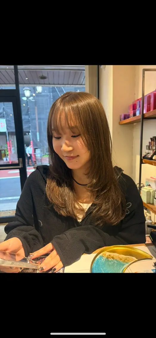 ロング ヘアカラー トリートメント 透明感カラー 🧚‍♂️さえのヘアスタイル