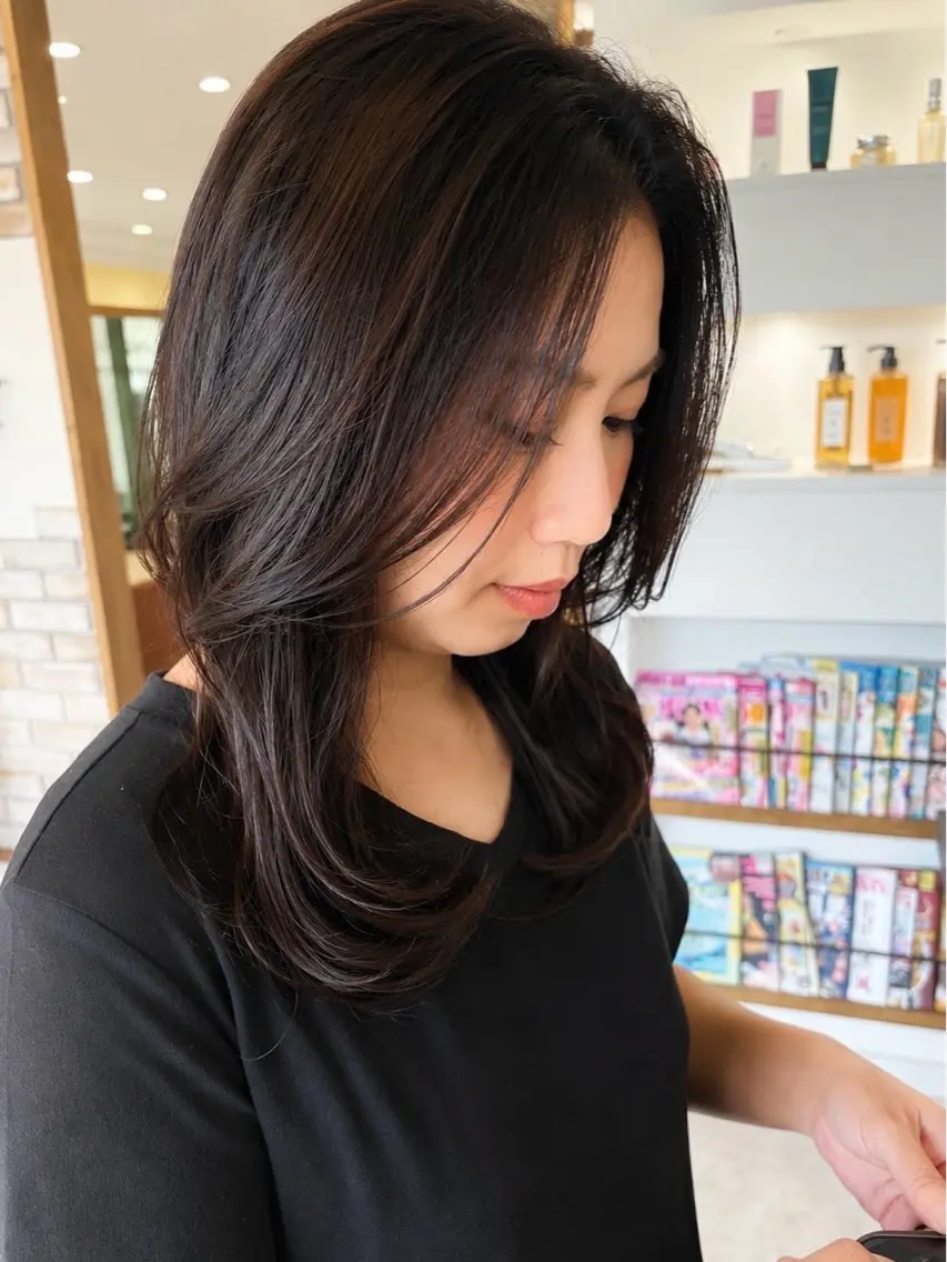 ロング カット トリートメント 町田 未希のヘアスタイル