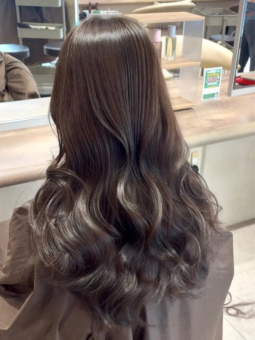 ロング レイヤーカット カット ヘアカラー トリートメント Hina/なりたいが 叶う韓国ヘア❤️のヘアスタイル