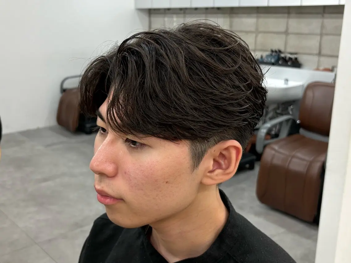パーマ メンズ カット パーマ 中田 信太郎のヘアスタイル