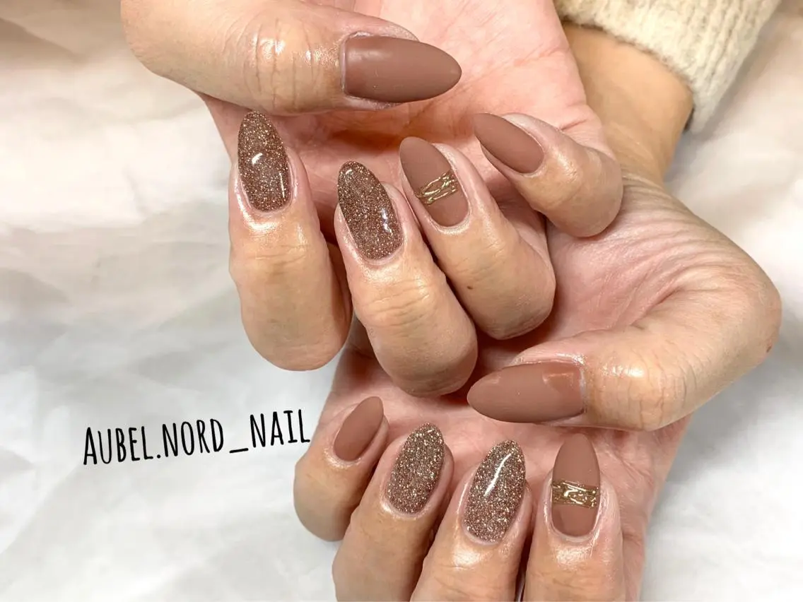 ネイル フラッシュネイル ラメ(グリッター) Aubel.nord オーベルノールのネイルデザイン