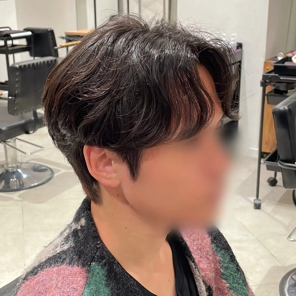 ショート カラー パーマ ヘアアレンジ メンズ カット パーマ ヘアセット パク・ボミン小野リエ 韓国ハーフ🦊のその他イメージ