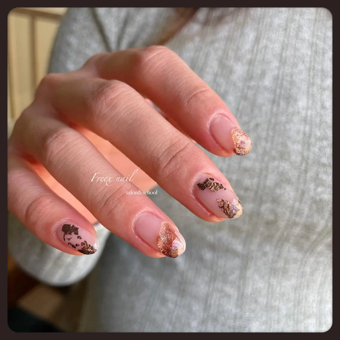 ネイル クリアネイル マグネットネイル ハンドネイル ハンドケア freex nail /ニュアンス/個性派のネイルデザイン