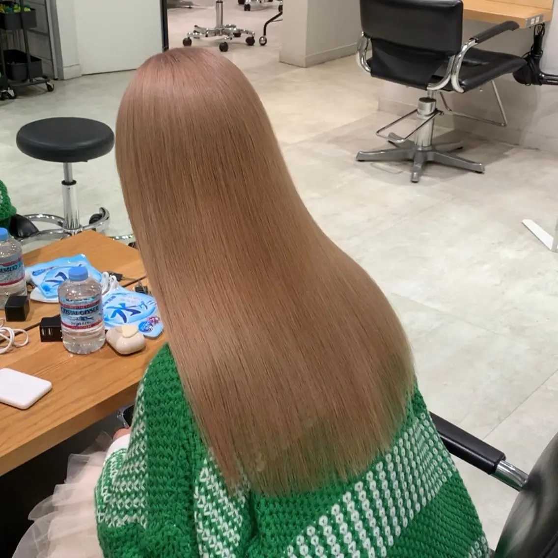 ロング カラー カット ヘアカラー トリートメント れい🫧 ハイトーン特化のヘアスタイル